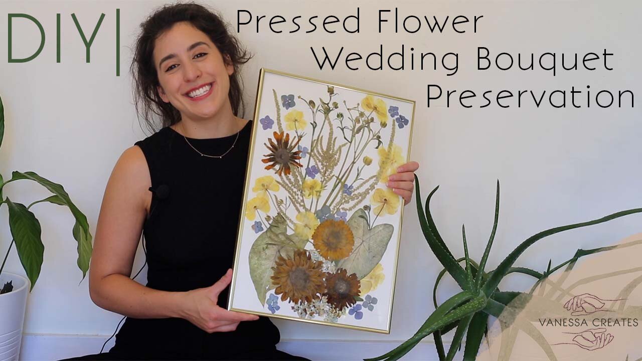 DIY Pressed Wedding Bouquet Preservation