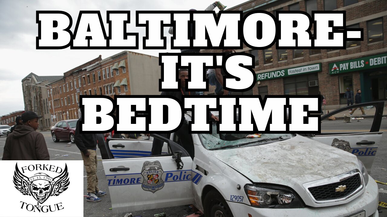 End CRIME in BALTIMORE?? Put the kids to bed