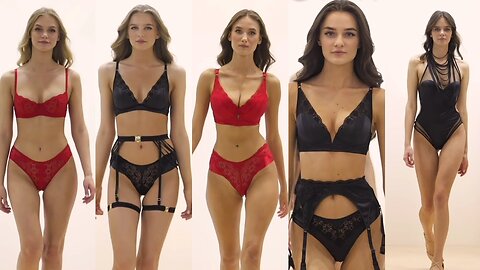 Jasmin Lingerie Fashion Show | 60fps | Mobile Portrait 