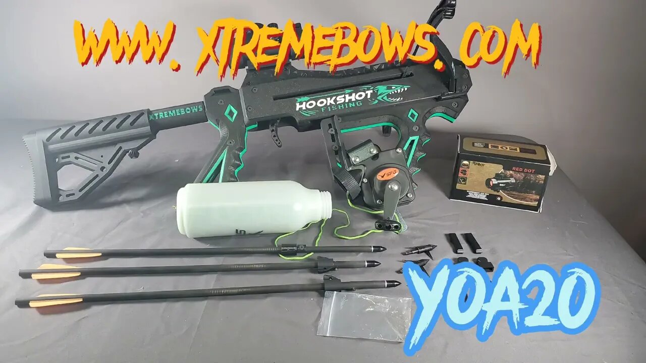 Introducing the HOOKSHOT CROSSBOW for fishing!