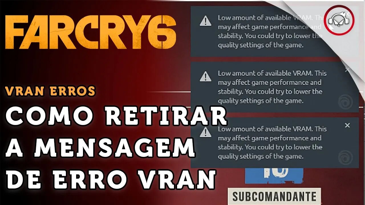 Far Cry 6, Como retirar a mensagem de erro vran | super dica PT-BR