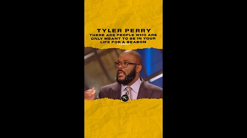 #tylerperry There are people who are only meant to be in your life for a season. 🎥 @TBN