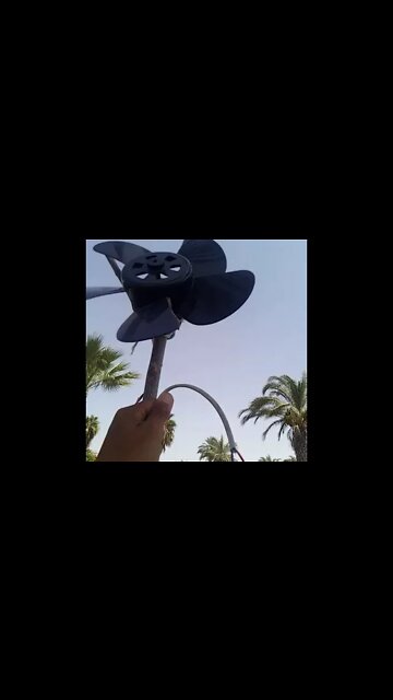 Fast Wind Turbine Connected to Car USB Charger Test Ok