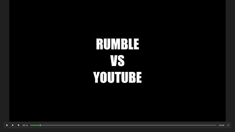 RUMBLE VS YOUTUBE TEST