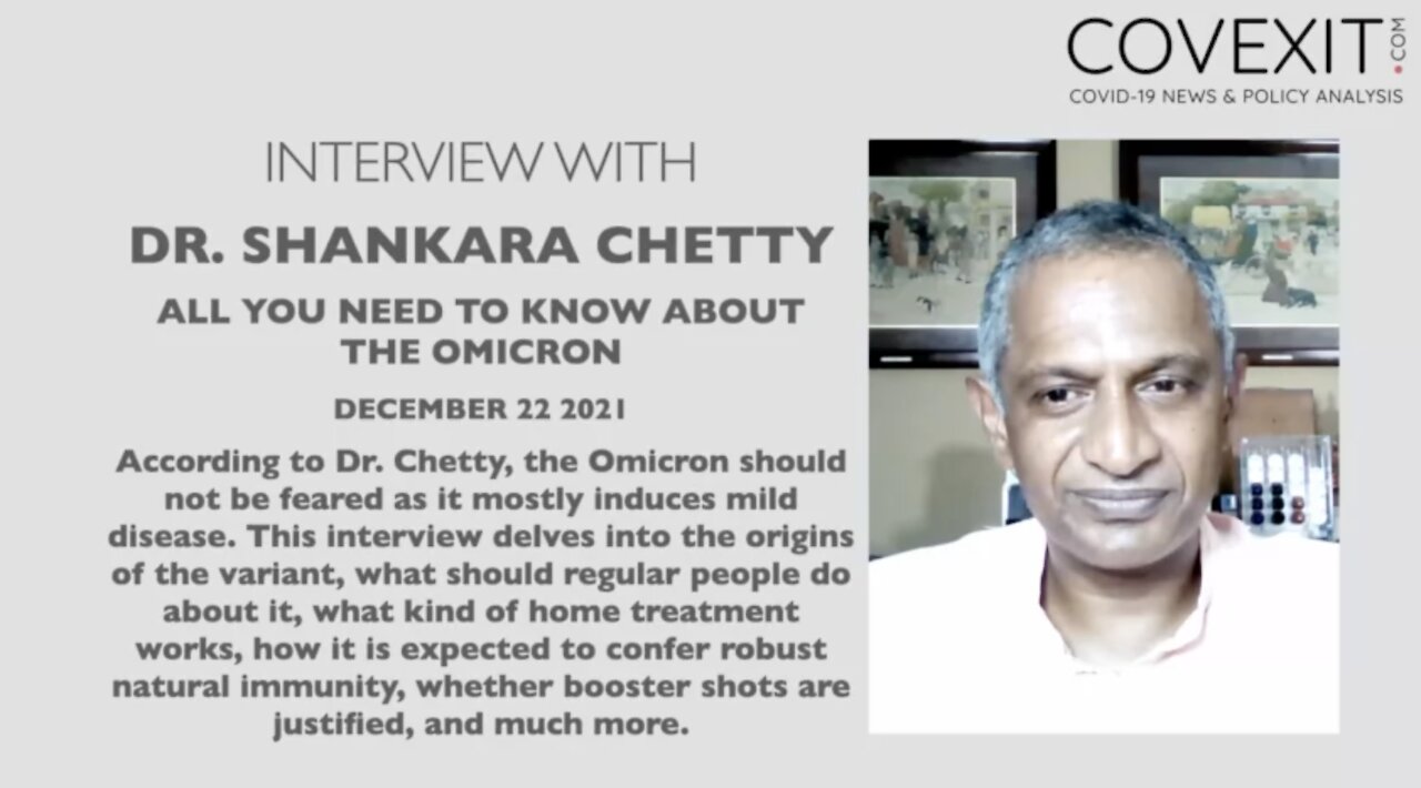 Dr. Shankara Chetty - The Omicron Variant All You Need to Know!