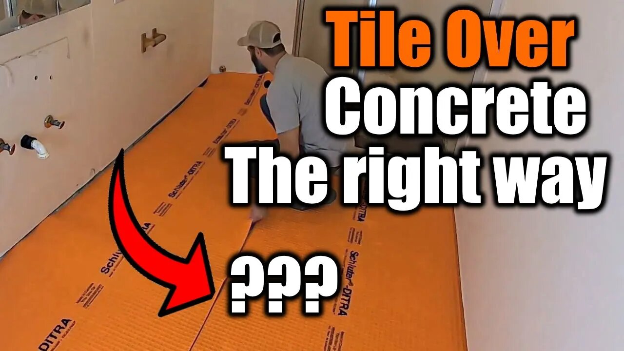 How To Install Tile Over Concrete The Right Way | Part 1 | THE HANDYMAN |