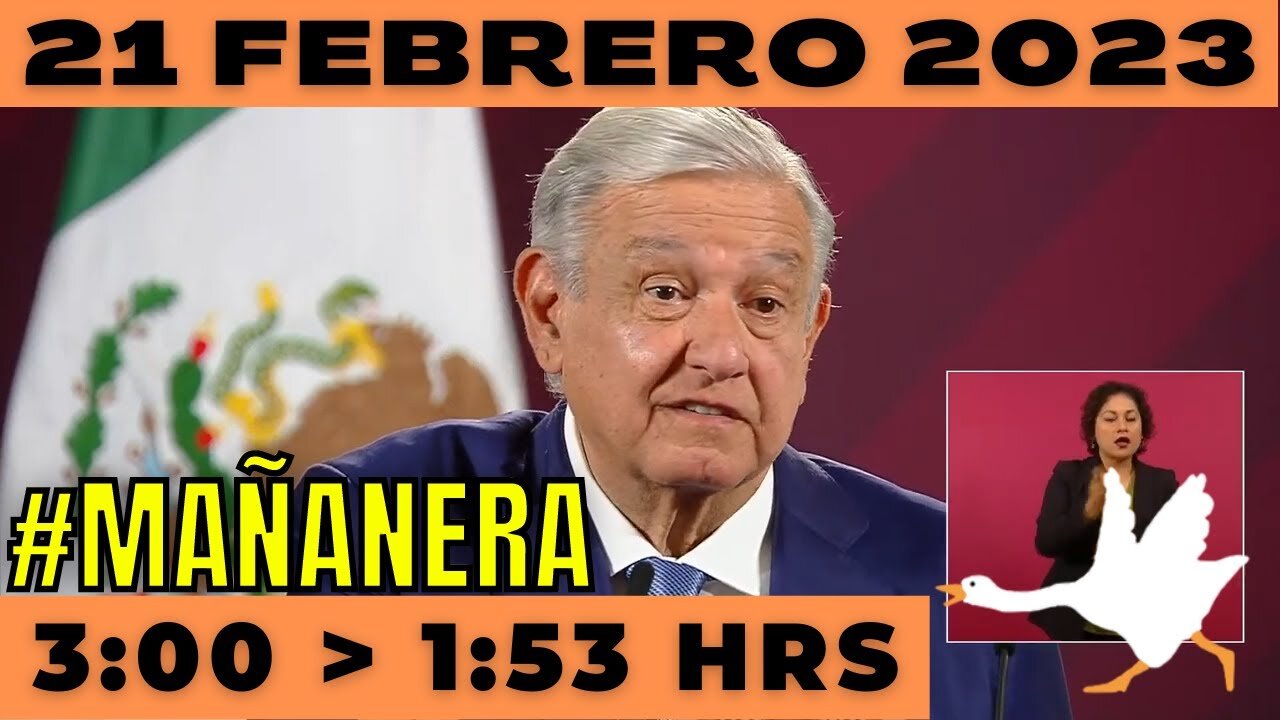 💩🐣👶 #AMLITO | Mañanera Martes 21 de Febrero 2023 | El gansito veloz de 3:00 a 1:53.