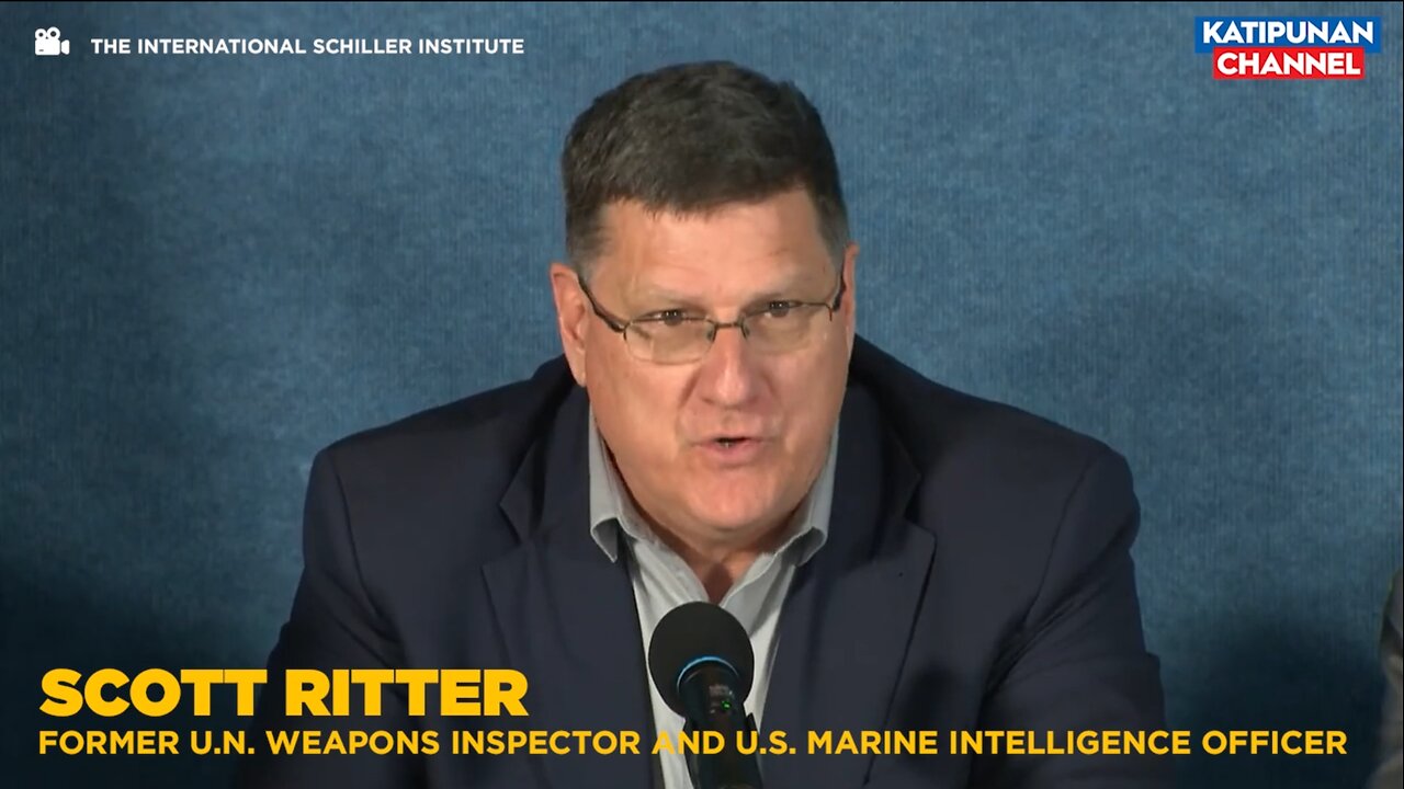 SCOTT RITTER: "America is here only to use you (Philippines) until there’s nothing left."