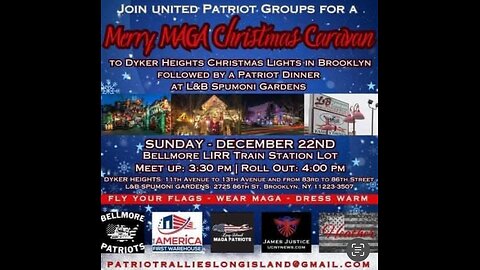 Merry MAGA Christmas Caravan to Dyker Heights #UCNYNEWS