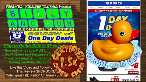 20230319 Sunday BIG 5 Sporting REVIEW of One Day Deals Today by Fan of ODD Bargains Good Savings