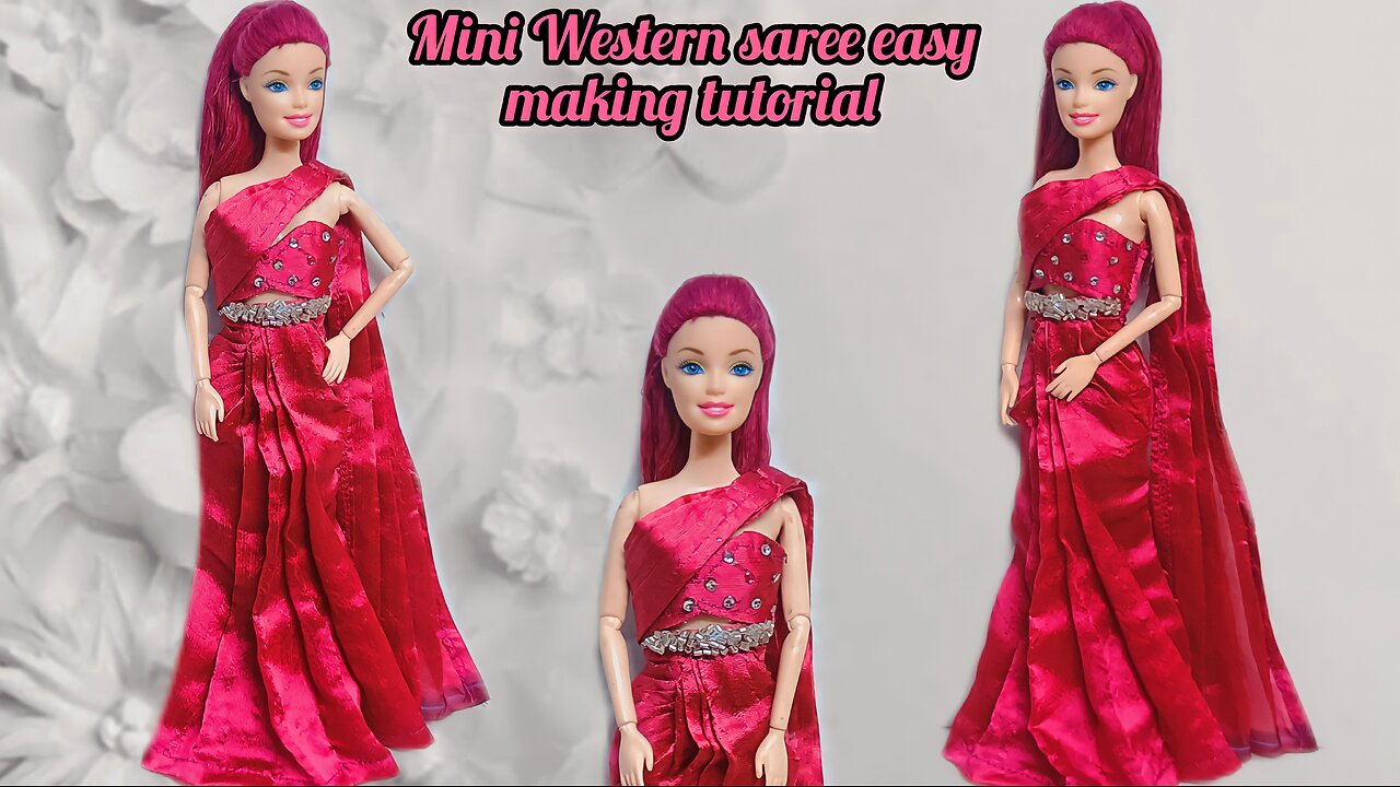 Mini Western saree making easy tutorial