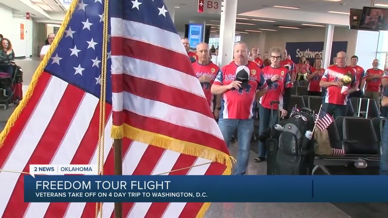 Northeast Oklahoma Veterans Freedom Tour takes off on 4-day trip to D.C.