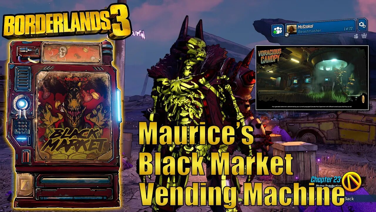 Borderlands 3 - Maurice's Black Market Vending Machine Location | 07.2023 McSzakalTV