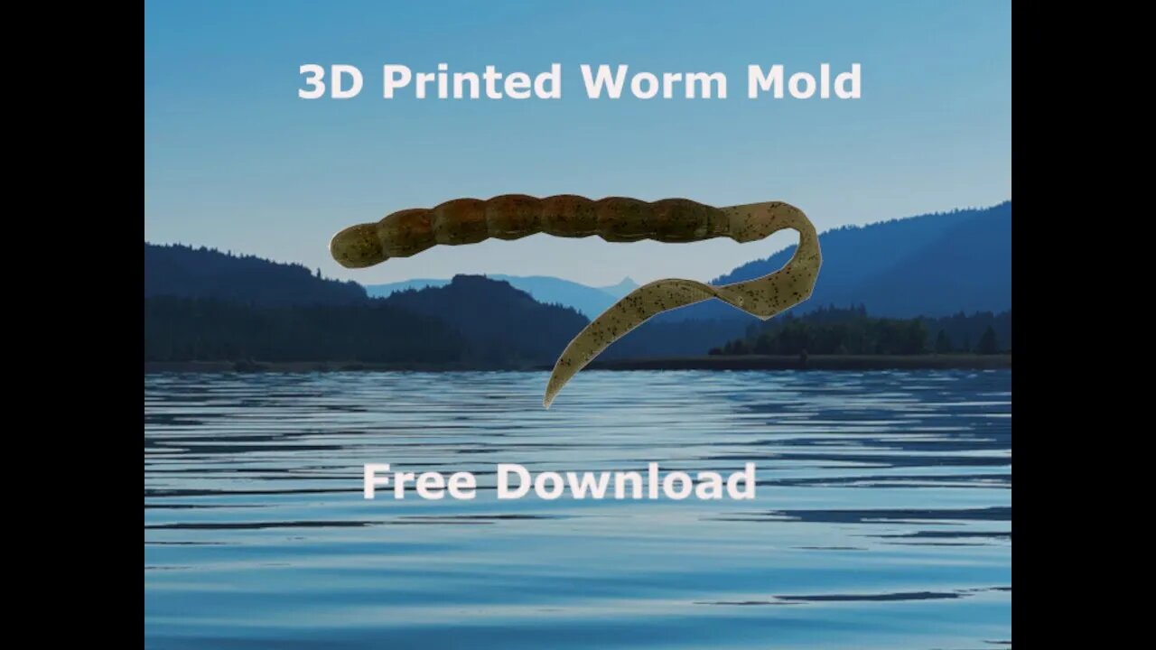 3D Printed Fishing Lure: Rubber Worm