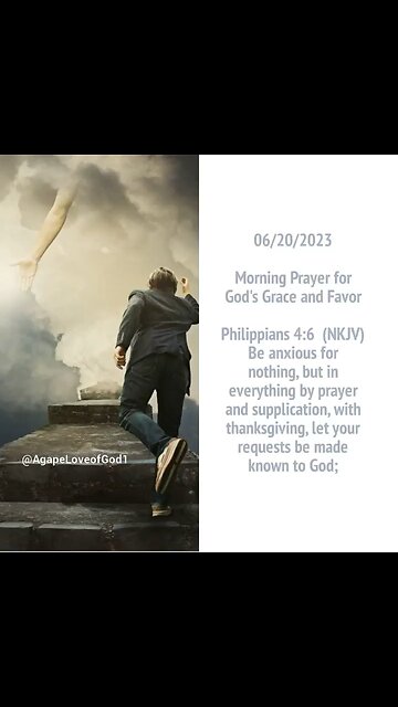 Daily Morning Prayer for God's Grace and Favor #Shorts