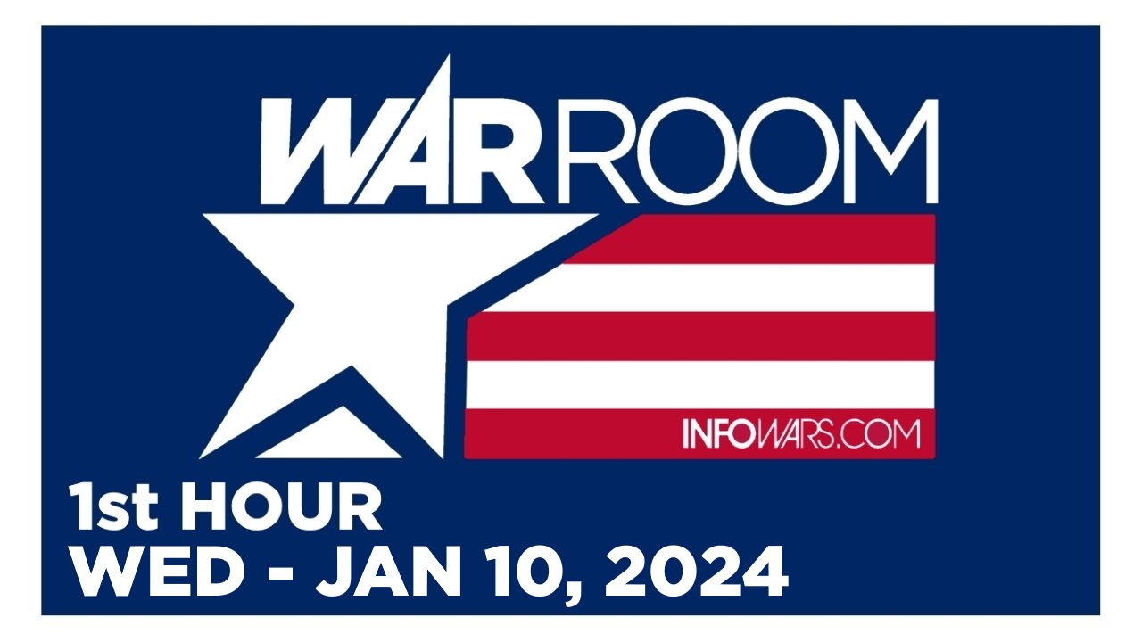 WAR ROOM [1 of 3] Wednesday 1/10/24 • ALEX ROSEN PREDATOR POACHER - CATCHING PEDOPHILES • Infowars
