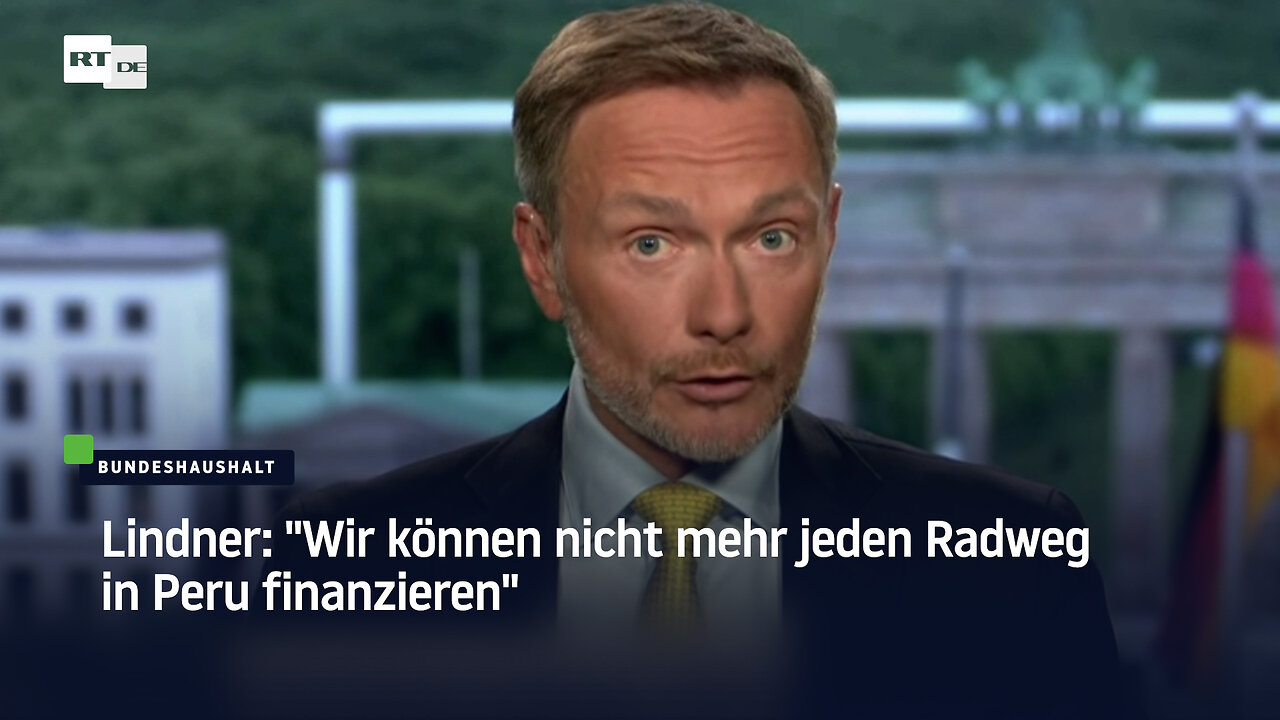 Lindner: "Wir können nicht mehr jeden Radweg in Peru finanzieren"