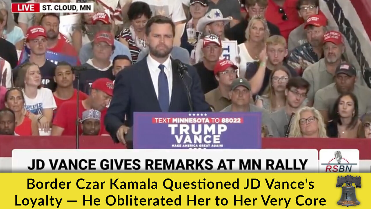 Border Czar Kamala Questioned JD Vance's Loyalty — He Obliterated Her to Her Very Core