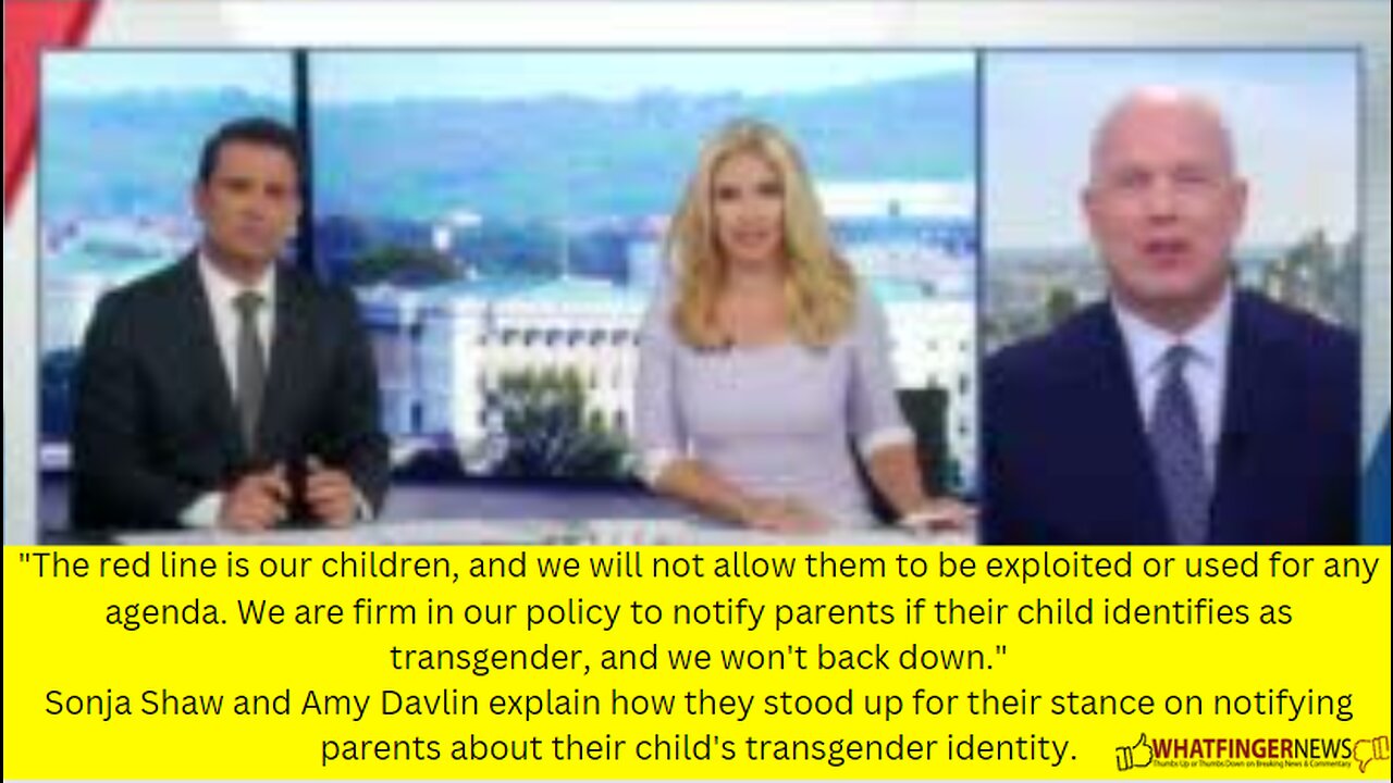 The red line is our children, and we will not allow them to be exploited or used for any agenda.