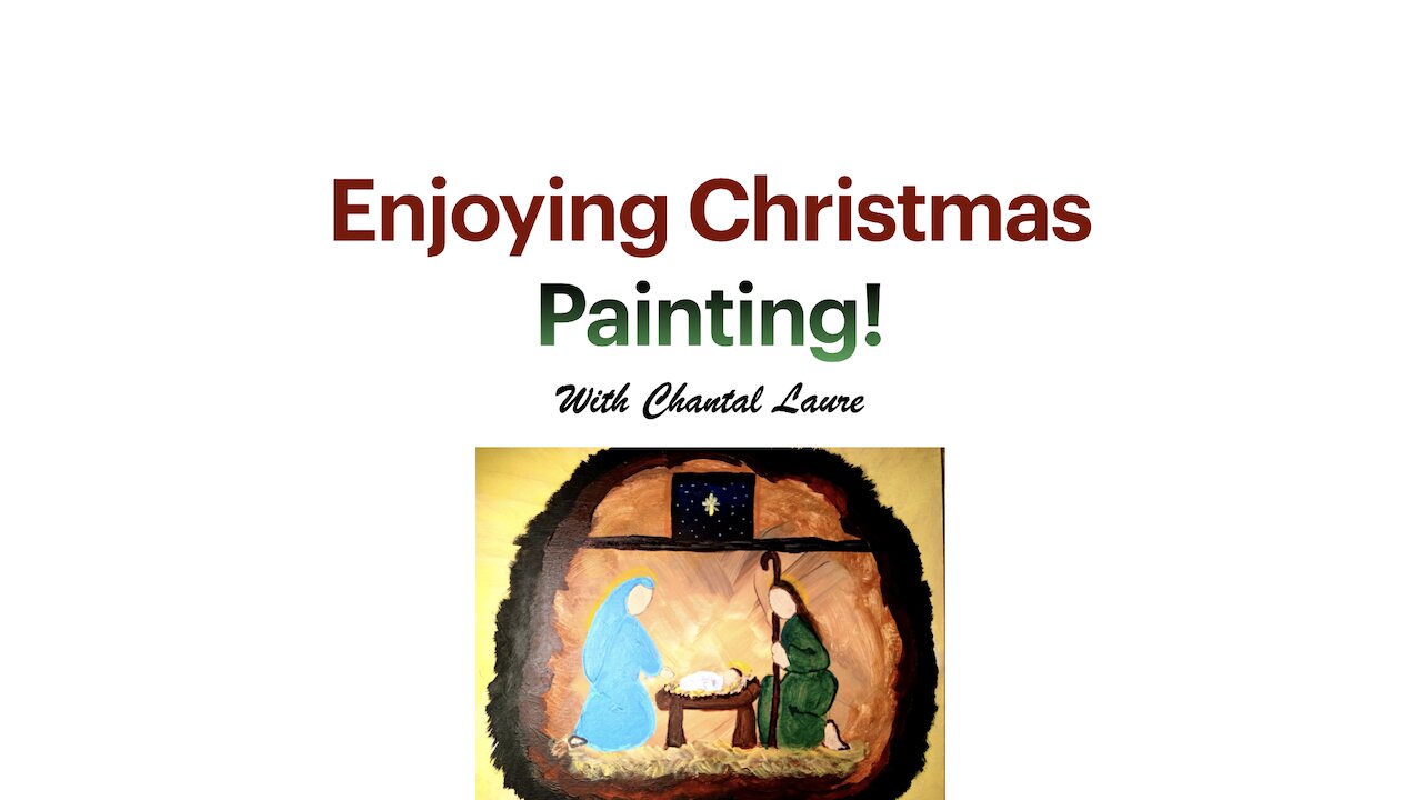 Enjoying Christmas Painting!