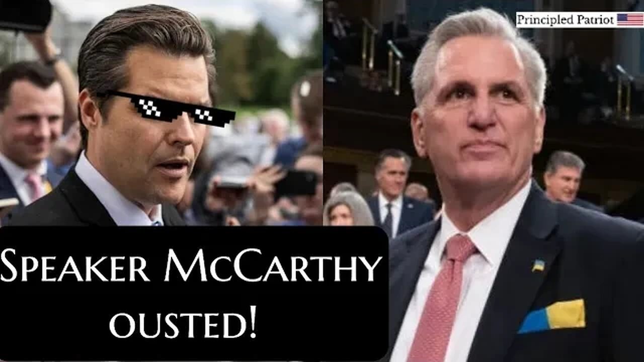 House Speaker McCarthy ousted with Matt Gaetz leading vote