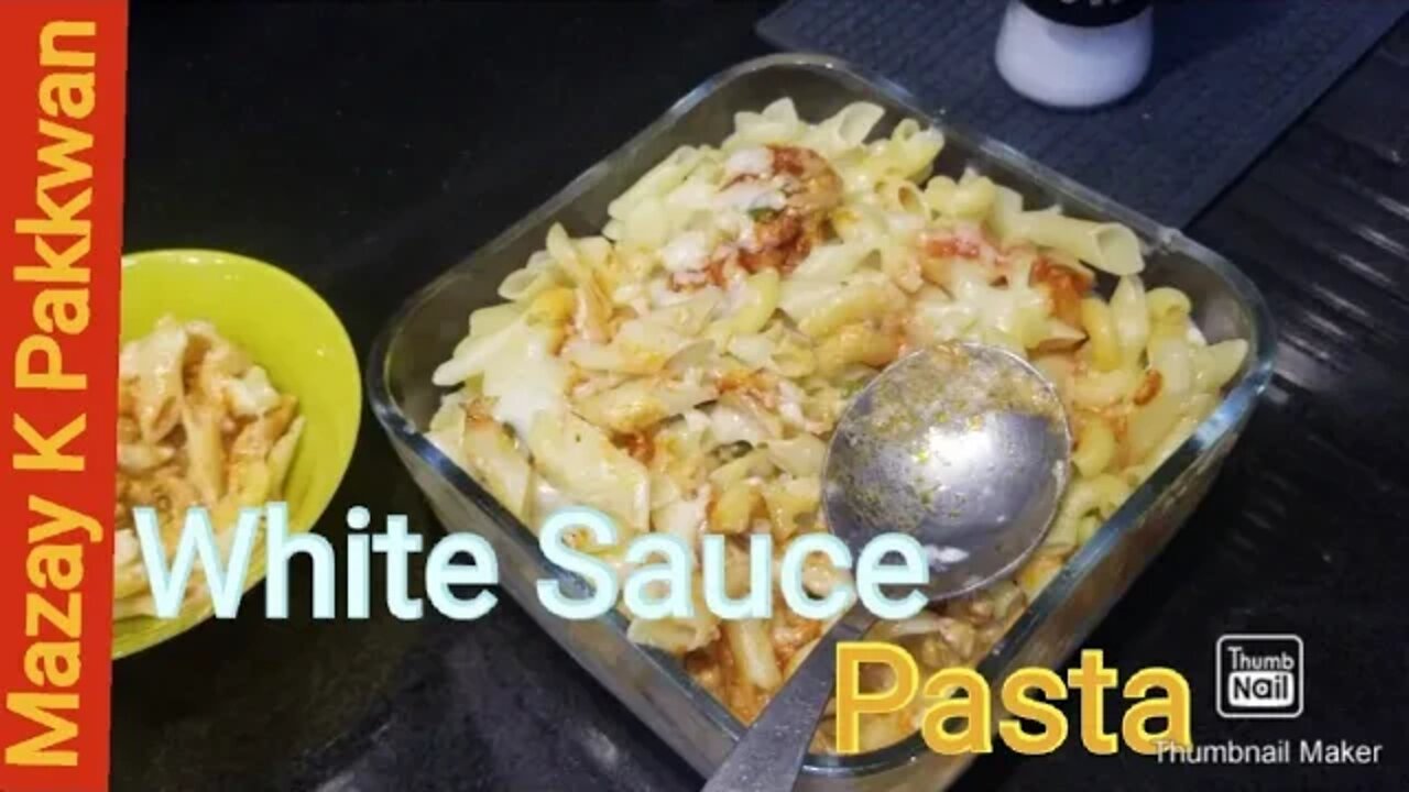 White Sauce Pasta Recipe Cooking With Minha and Anaya In Urdu - #AisAll