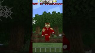 homem de ferro no minecraft 🚀😱😱😱😱😱😱🌎🌎#homemdeferro #minecraft #shorts #marvel