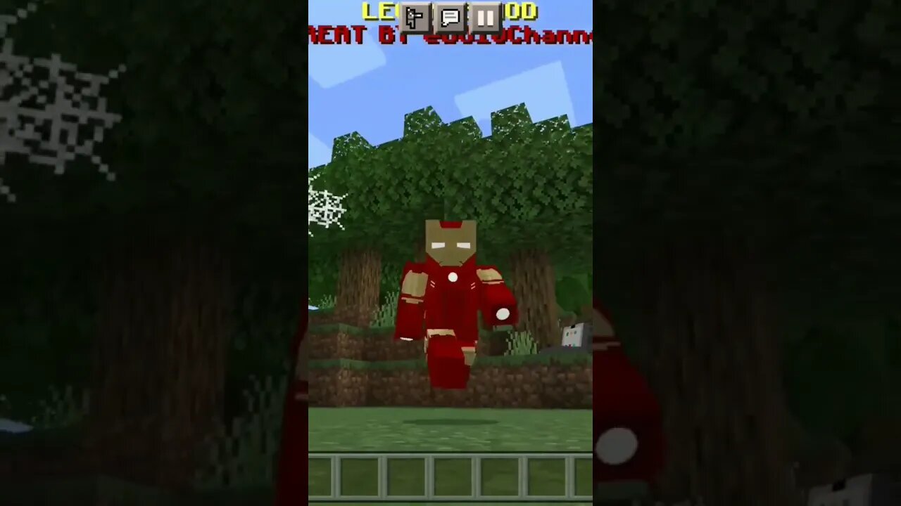 homem de ferro no minecraft 🚀😱😱😱😱😱😱🌎🌎#homemdeferro #minecraft #shorts #marvel