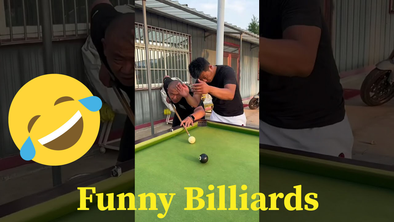 Funny video Billiards million views 😂🎱