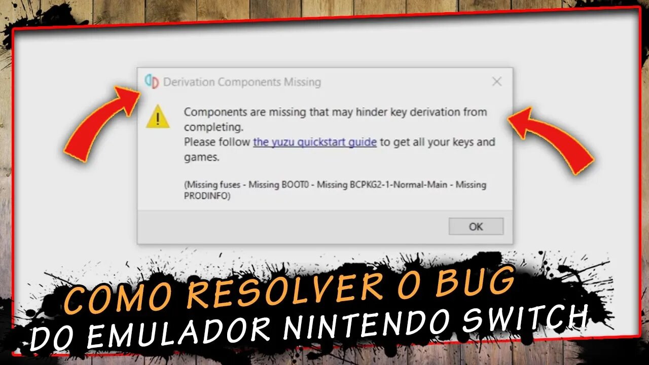 Nintendo switch emulador, Como resolver o bug "components are missing that may hinder" | SUPER DICA