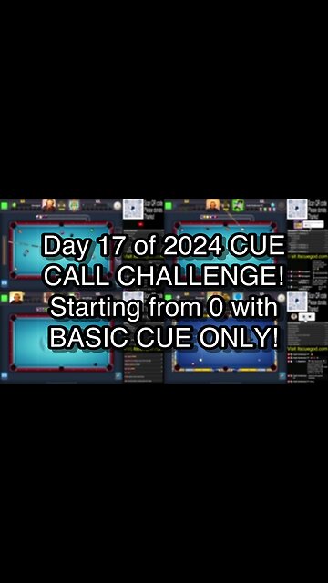 Day 17 of 2024 CUE CALL CHALLENGE! Starting from 0 with BASIC CUE ONLY!
