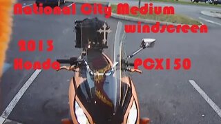 My windshield got smashed. New National City medium windshield - 2013 Honda PCX150