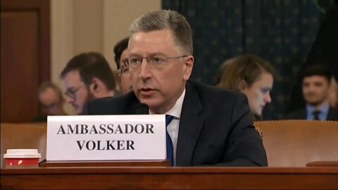 Volker Confirms Never Heard Trump, Ukrainians Tie Aid To An Investigation