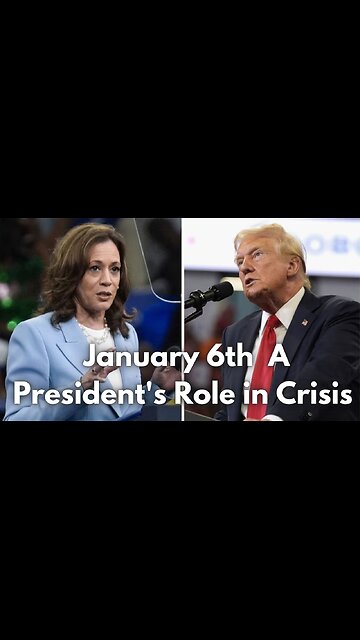 January 6th A President's Role in Crisis #presidentialelection