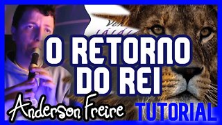 O RETORNO DO REI - ANDERSON FREIRE - Tutorial com notas na tela flauta doce teclado