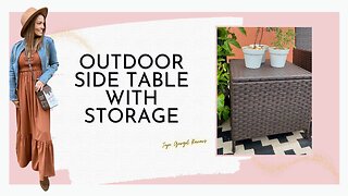 Outdoor side table with storage review