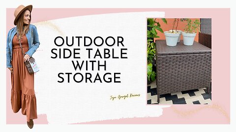 Outdoor side table with storage review