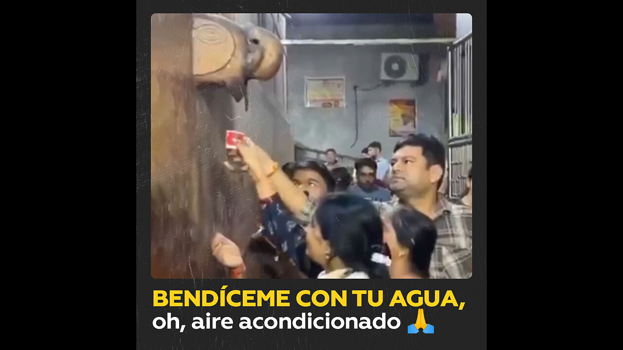 “Agua bendita de los pies de Krishna” resulta ser agua del aire acondicionado