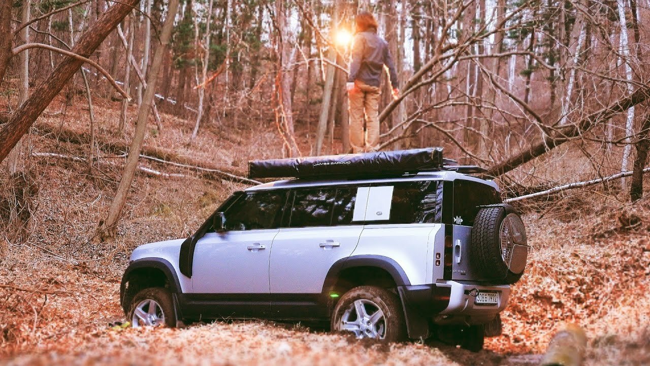 Death Valley Solo Car Camp In Wild Jungle | Land Rover New Defender 110 MODS