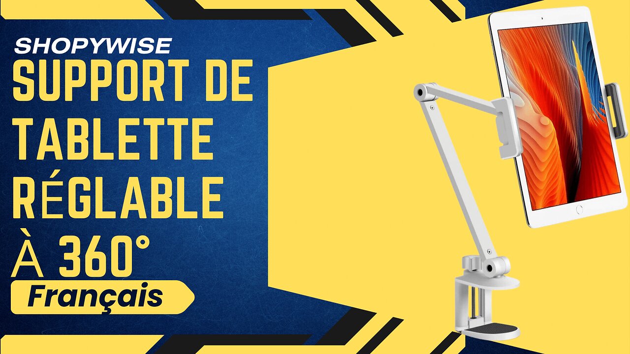 Support de tablette réglable à 360°