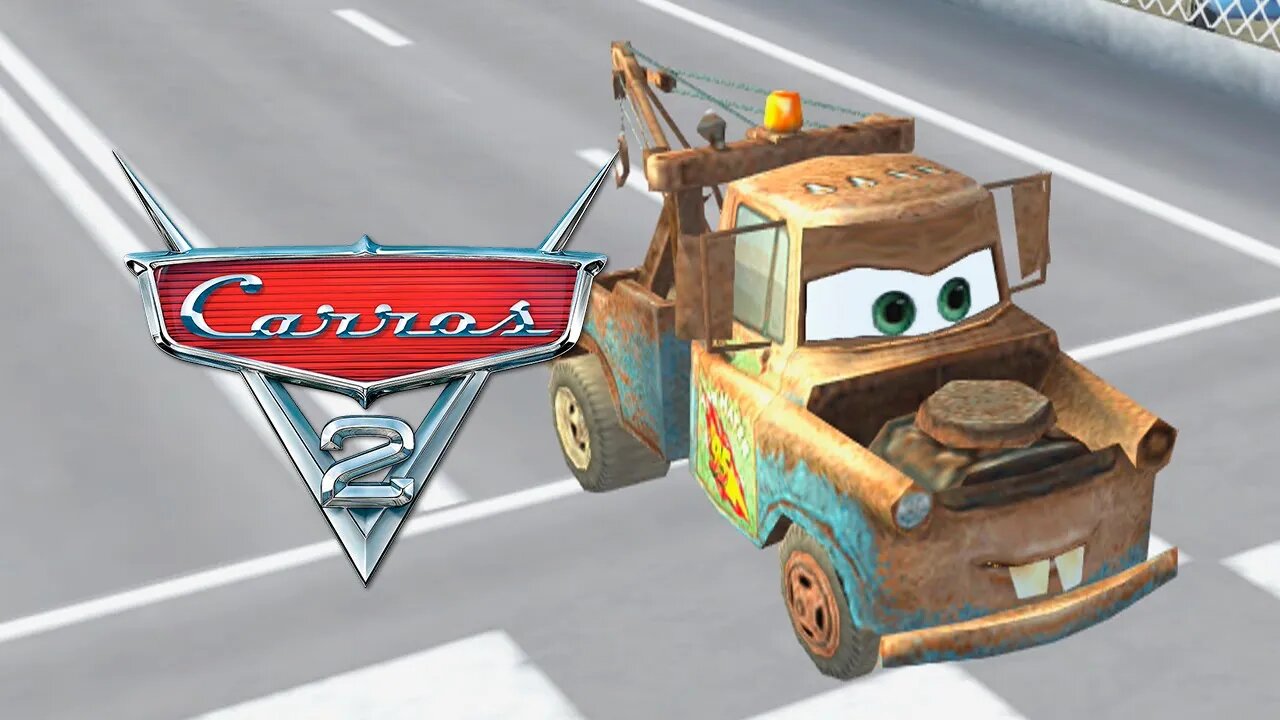 DISNEY CARS 2 (PSP) #4 - Desafio de velocidade com o Mate! (PT-BR)