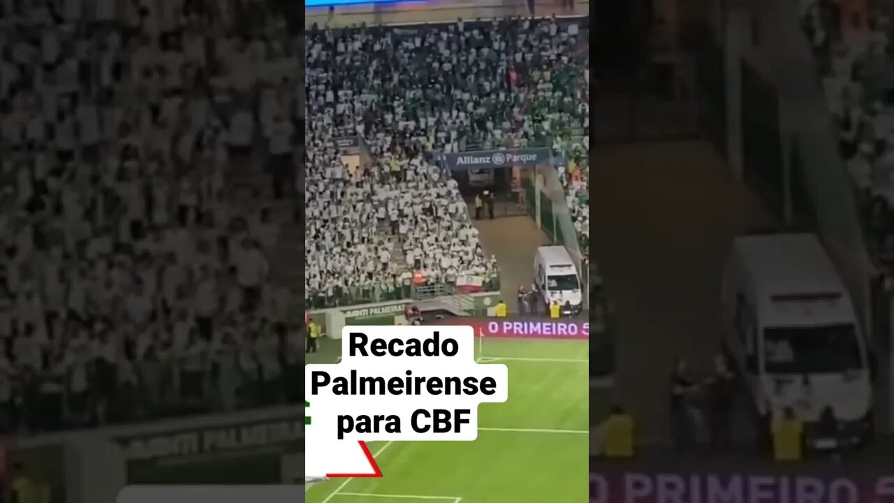 Recado Palmeirense para CBF 🤣🤣 #palmeiras #cbf #palestraitália #manchaverde #abelferreira #short