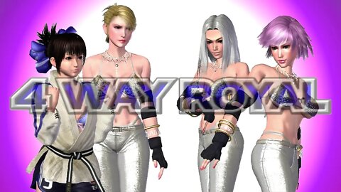 Rumble Roses XX - 4 Way with Makoto(Human) vs many