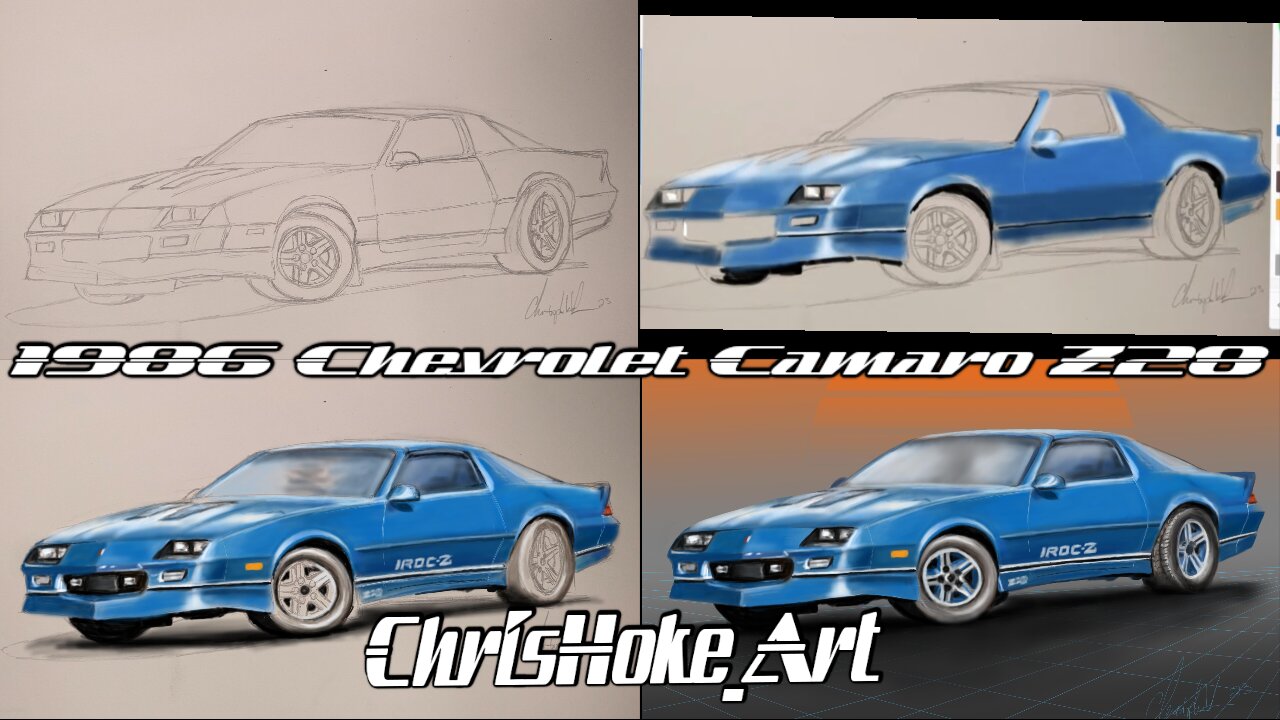Time Lapse | Digital Art | 1986 Chevrolet Camaro