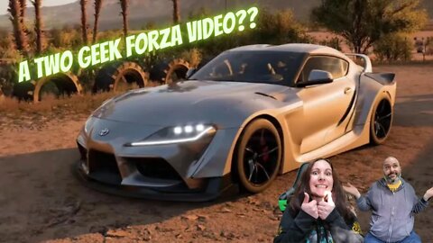 We go vroom vroom in the big wheel thingies in Forza Horizon 5