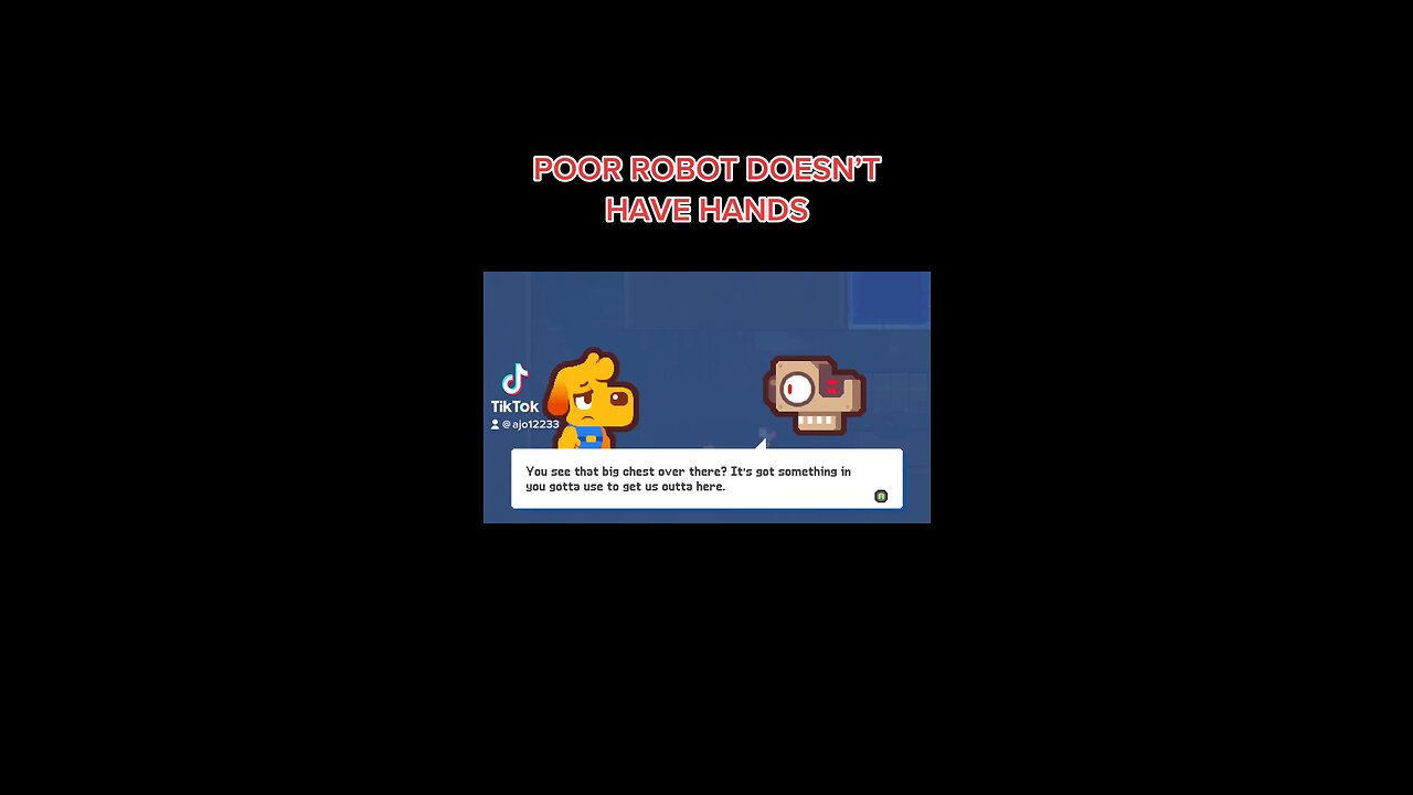 POOR ROBOT DOESN’T HAVE HANDS