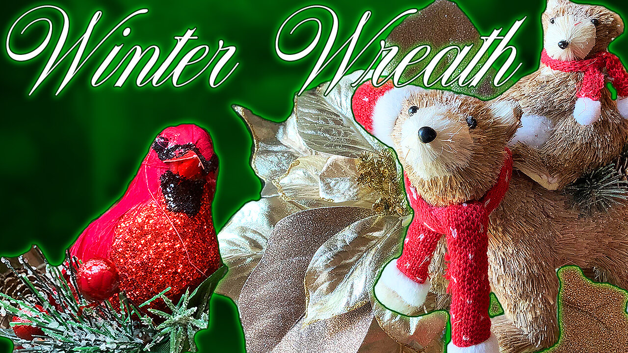 Have a BEARy Happy Yule! | Alirien Crafts a Wreath for the Winter Solstice