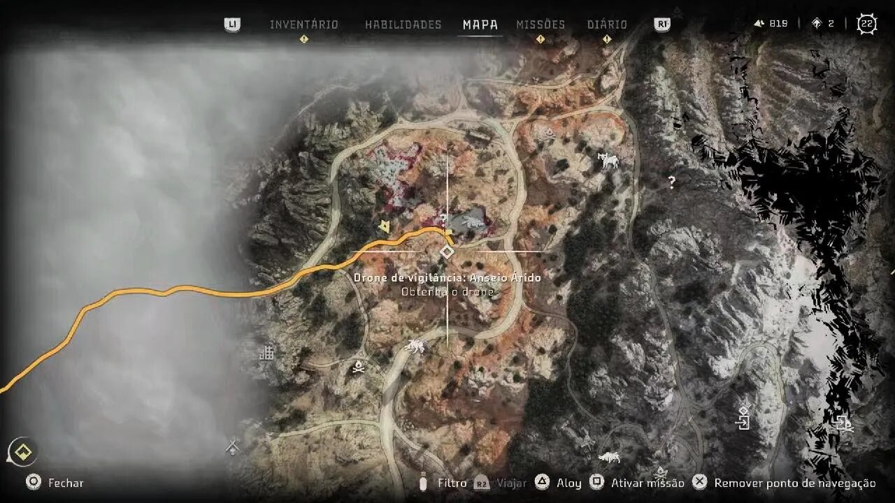 Horizon Forbidden West Localização Drone #2