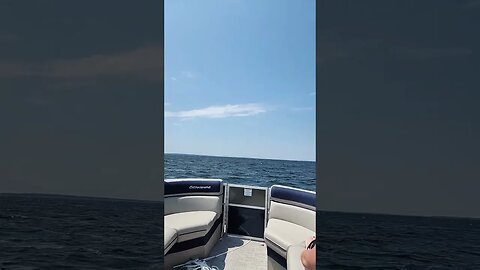 out on the boat