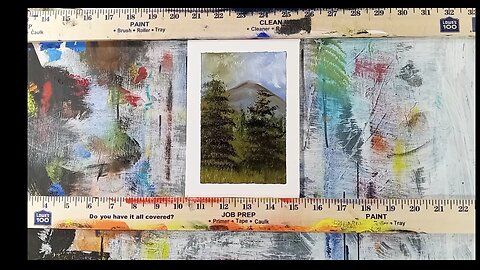 "Two Trees" oil painting, wet on wet technique demonstration landscape painting #artsale #artist